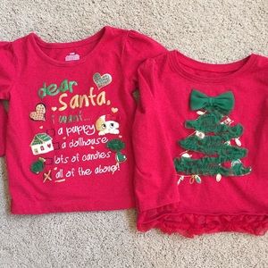 Lot of 2 Christmas shirts